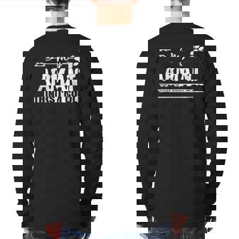 Armant Owners Back Print Long Sleeve T-shirt | Mazezy