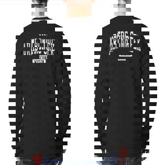 Armstrong Creek Wisconsin Wi College University Sports Style Back Print Long Sleeve T-shirt | Mazezy