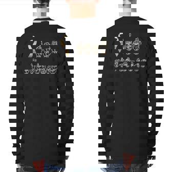 Asl American Sign Language Deaf Awareness T Back Print Long Sleeve T-shirt | Mazezy