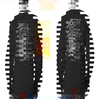 Attract Create Inspirational Motivational Quote Back Print Long Sleeve T-shirt | Mazezy