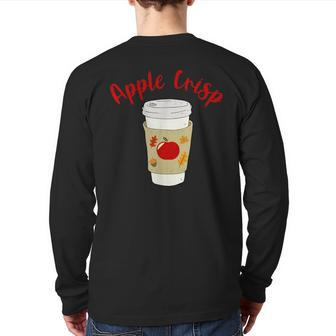 Autumn Psl Season Aesthetic Team Apple Crisp Macchiato Back Print Long Sleeve T-shirt | Mazezy