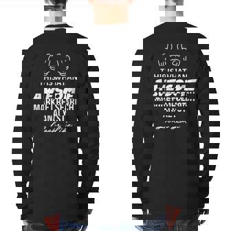 This Is What An Awesome Market Research Analyst Looks Like Back Print Long Sleeve T-shirt | Mazezy