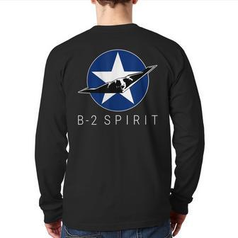 B-2 Spirit Back Print Long Sleeve T-shirt | Mazezy