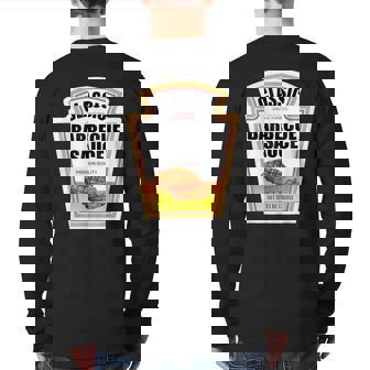 Barbecue Sauce Condiment Group Halloween Costume Adult Kid Back Print Long Sleeve T-shirt - Seseable
