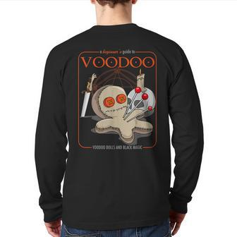 A Beginner's Guide To Voodoo Priest Scary Voodoo Magic Doll Back Print Long Sleeve T-shirt | Mazezy