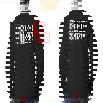 Believe In Yourself Top Back Print Long Sleeve T-shirt | Mazezy