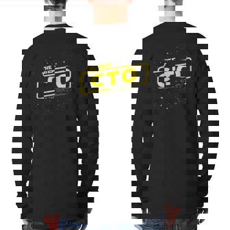 Best Cto In The Galaxy Chief Technical Officer Back Print Long Sleeve T-shirt | Mazezy