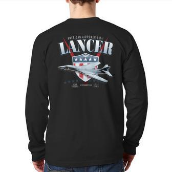 Bomber B-1 Lancer Back Print Long Sleeve T-shirt | Mazezy