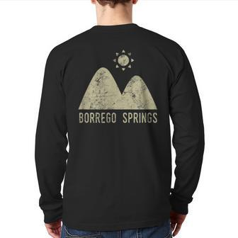 Borrego Springs Califonia Desert Travel Back Print Long Sleeve T-shirt | Mazezy