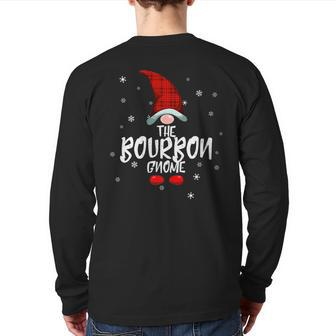 Bourbon Gnome Family Christmas Pajama Bourbon Gnome Back Print Long Sleeve T-shirt - Monsterry DE