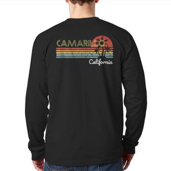 Camarillo Ca California Visitor Native Tourist 70S 80S Back Print Long Sleeve T-shirt | Mazezy