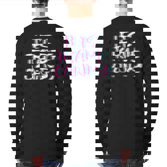 Candy Outfit I Trippy Edm Festival Clothing Acid Techno Rave Back Print Long Sleeve T-shirt | Mazezy