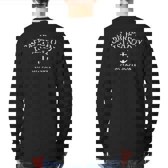 Cape Breton Island Back Print Long Sleeve T-shirt | Mazezy