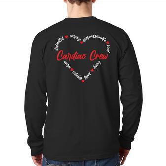 Cardiac Crew Cardiology Nurse Cardiologist Back Print Long Sleeve T-shirt - Monsterry DE