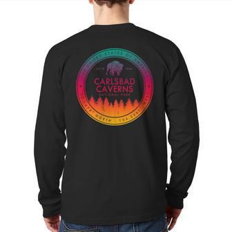 Carlsbad Caverns National Park New Mexico Nm Back Print Long Sleeve T-shirt | Mazezy