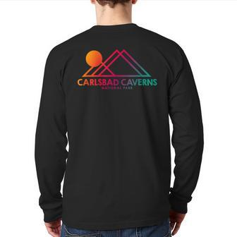 Carlsbad Caverns National Park New Mexico Souvenir Nm Back Print Long Sleeve T-shirt | Mazezy