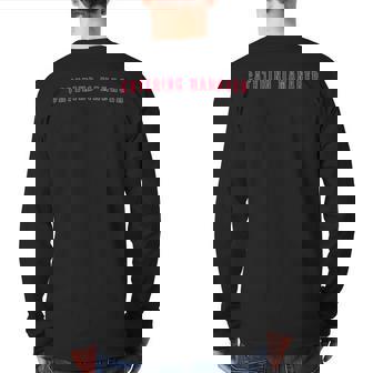 Catering Manager Back Print Long Sleeve T-shirt | Mazezy