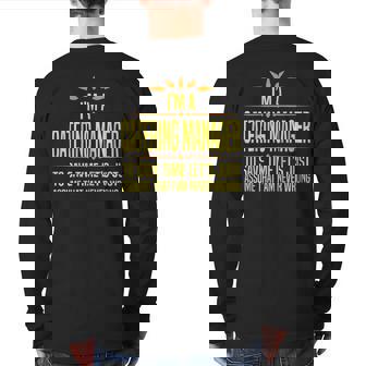 Im A Catering Manager Back Print Long Sleeve T-shirt | Mazezy