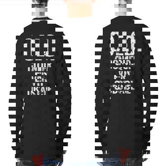 Ceo Conquer Every Obstacle Entrepreneur Business Owner Ceo Back Print Long Sleeve T-shirt | Mazezy