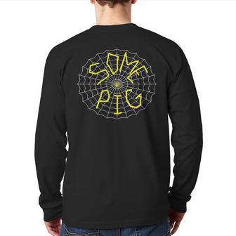 Charlotte's Some Pig Spider Web Back Print Long Sleeve T-shirt | Mazezy