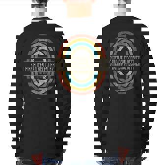 Chief Human Resources Officer Vintage Retro Back Print Long Sleeve T-shirt | Mazezy