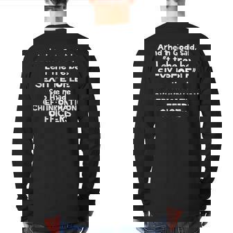 Chief Information Officer Let There Be Cio Office Back Print Long Sleeve T-shirt | Mazezy