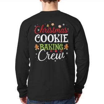 Christmas Cookie Baking Crew Cookie Xmas Back Print Long Sleeve T-shirt - Monsterry DE
