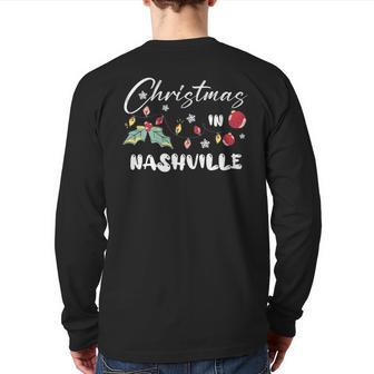 Christmas In Nashville Family Reunion Trip 2023 Matching Back Print Long Sleeve T-shirt | Mazezy DE