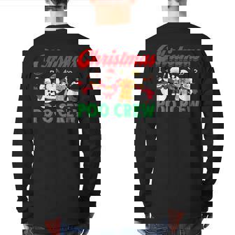 Christmas Poo Crew Usa Ugly Christmas Sweater 2023 Back Print Long Sleeve T-shirt - Monsterry