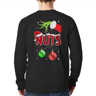 Christmas T Matching Couple Family Chestnuts Elf Back Print Long Sleeve T-shirt - Monsterry UK