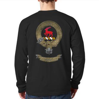 Clan Scott Scottish Pride Love Family Coat Of Arms Back Print Long Sleeve T-shirt | Mazezy