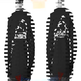Climb Up Ice Tools Climbing Elevate Expand Ascend Back Print Long Sleeve T-shirt | Mazezy