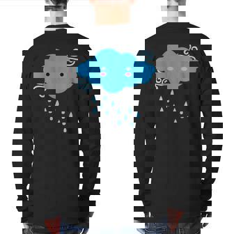 Cloud Rain Sky Nature Clouding It Computing Back Print Long Sleeve T-shirt | Mazezy