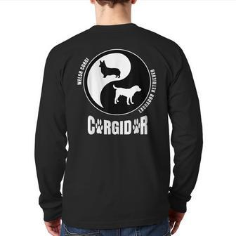 Corgidor Dog Lovers Breeders Pet Corgidor Back Print Long Sleeve T-shirt | Mazezy