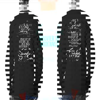 Cute Bouvier De Ardennes Family Dogn Back Print Long Sleeve T-shirt | Mazezy