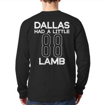 Dallas Had A Little Lamb Back Print Long Sleeve T-shirt - Seseable