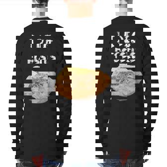 I Dig Fossils Paleontology Back Print Long Sleeve T-shirt | Mazezy