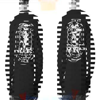 Dive Quotes & Sayings Scuba Divers Just Smila Back Back Print Long Sleeve T-shirt | Mazezy