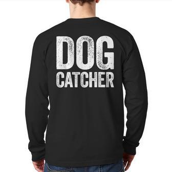 Dog Catcher Matching Costume Back Print Long Sleeve T-shirt - Seseable