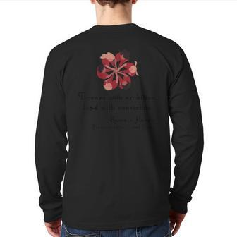 Dream With Ambition Lead With Conviction-Kamala Harris Back Print Long Sleeve T-shirt | Mazezy