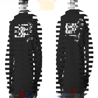 Dubstep Music Back Print Long Sleeve T-shirt | Mazezy