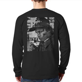 Eazy-E Rap Hip Hop Stwear Back Print Long Sleeve T-shirt - Seseable