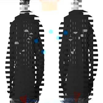 Equalizer Dubstep Minimal Techno Graphic Back Print Long Sleeve T-shirt | Mazezy