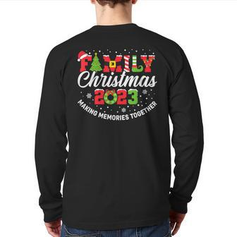 Family Christmas 2023 Matching Outfit Xmas Squad Santa Group Back Print Long Sleeve T-shirt | Mazezy