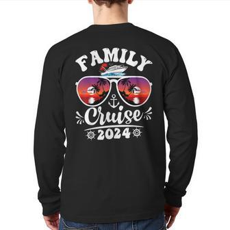 Family Cruise 2024 Cruise Vacation Trip Matching Group Back Print Long Sleeve T-shirt | Mazezy
