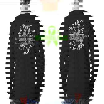 Her Fight Is My Fight Mitochondrial Disease Awareness Back Print Long Sleeve T-shirt | Mazezy