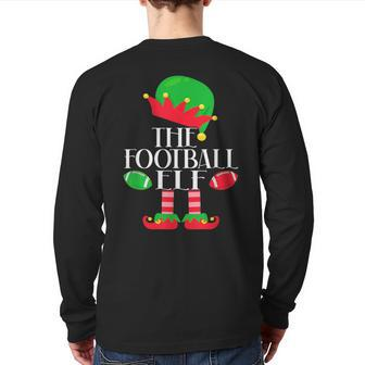 The Football Elf Christmas Party Pajama Costume Back Print Long Sleeve T-shirt - Monsterry UK