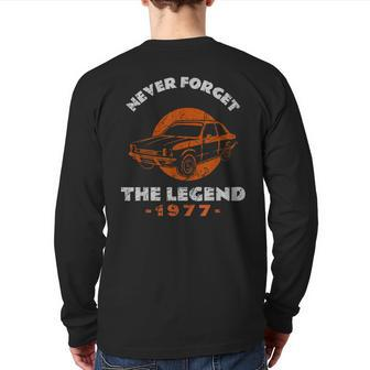 Never Forget The Legend Chevette Car Back Print Long Sleeve T-shirt | Mazezy
