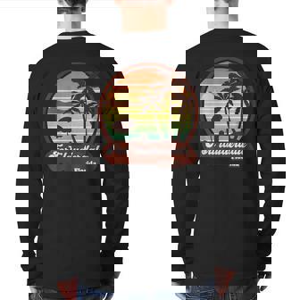 Fort Lauderdale Florida Beach Souvenir Ft Lauderdale 70S 80S Back Print Long Sleeve T-shirt | Mazezy