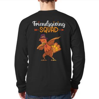 Friendsgiving Squad Friends Thanksgiving 2023 Friendship Back Print Long Sleeve T-shirt - Monsterry